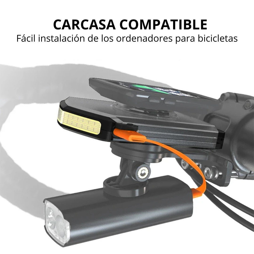 Luz Delantera Diurna 5000 mAh para Bicicleta.Compatible con Garmin y XOSS