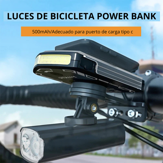 Luz Delantera Diurna 5000 mAh para Bicicleta.Compatible con Garmin y XOSS